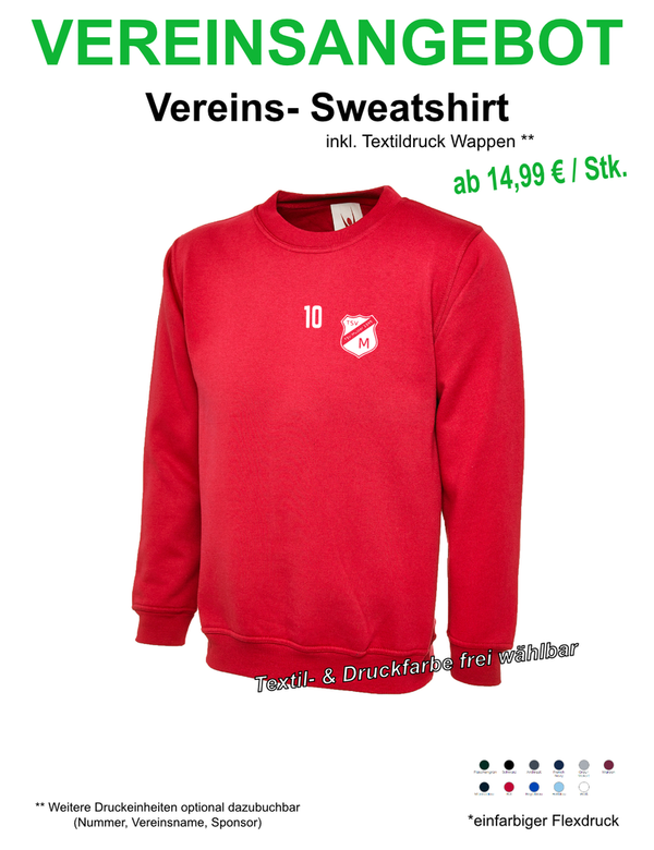 Vereins-Sweatshirt Rot