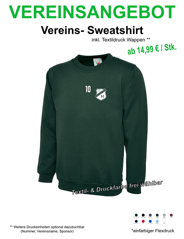 Vereins-Sweatshirt Grün